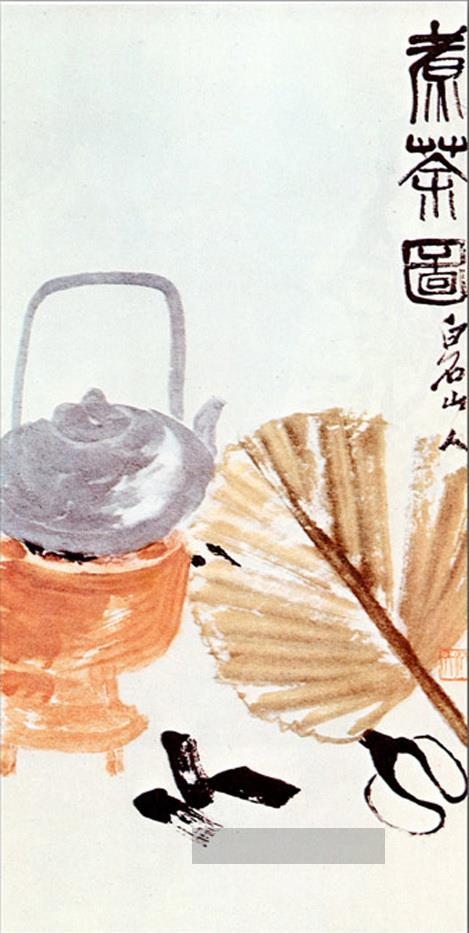 Qi Baishi bereitet alte China Tinte vor Ölgemälde